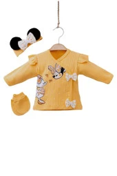 Kız Bebek Takım 5'li Bebek Zıbın Takım Mickey Mouse 0-3 Ay - 2