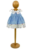 Kız Bebek Elbise Mavi Çiçekli - 3