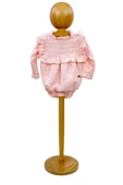 Kız Bebek Müslin Tulum Müslin Body Pembe - 3