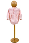 Kız Bebek Müslin Tulum Müslin Body Pembe - 4
