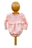 Kız Bebek Müslin Tulum Müslin Body Pembe - 1