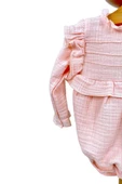 Kız Bebek Müslin Tulum Müslin Body Pembe - 2