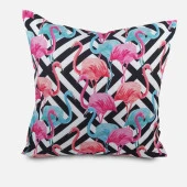 Flamingo Desenli Dijital Baskılı Kırlent Kılıfı thumbnail 1