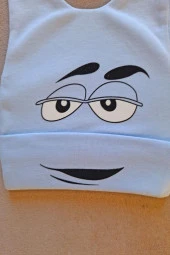 Erkek Bebek Şapkası Baskılı Mavi thumbnail 2