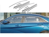 AUTOGP Hyundai elantra cam çerçevesi kenar çıtası krom 2021+ 12 parça - 1