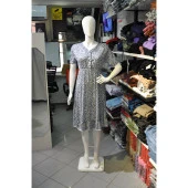 MAVİ ÇİCEKLİ ELBİSE - 1