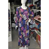 YAPRAK DESENLİ ELBİSE - 4