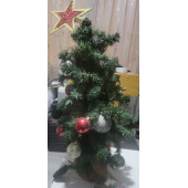 Işıklı çam ağacı dekor 60 cm İkinci el - 3