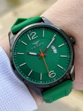 Ferro Takvimli Aktif Yeşil Renk Slikon Kordon 30 Mt Su Geçirmez Erkek Kol Saat EF11316- thumbnail 1