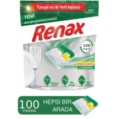 Renax Hepsi Bir Arada Bulaşık Makinesi Tableti 100 Kapsül - 1
