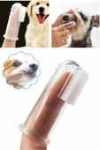 Orjinal Kutulu Silikon Parmak Diş Kaşıyıcı Dil Temizleyici Diş Fırçası Bebek Kedi Köpek Hayvanlar - 5