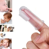 Orjinal Kutulu Silikon Parmak Diş Kaşıyıcı Dil Temizleyici Diş Fırçası Bebek Kedi Köpek Hayvanlar - 3