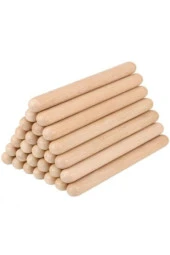 1 Çift Ahşap Ritim Çubuğu Anaokulu Çocuk Etkinlik Perküsyon Müzik Aleti Eğitimi Sopası 20 cm 2 Adet thumbnail 8