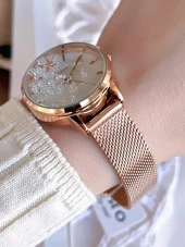 Ferro Hasır Kordonlu Rose Gold Kararmaz Renk Atmaz 3 Atm  Özel Tasarım Kadın Kol Saati BF21934CWT-C thumbnail 3