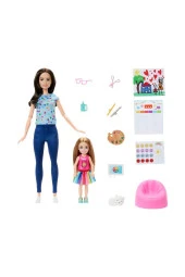 Barbie Ve Chelsea Sanat Atolyesi Oyun Seti HRG48 thumbnail 2