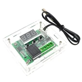 Kutulu W1209 12V DC Dijital Termostat Sıcaklık Kontrol Devresi Sensörlü - 1