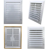 Panjurmatix Beyaz Plastik Menfez Banyo Wc Havalandırma Menfezi 55X55 cm - 5