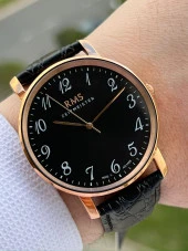 RMS Romanson Zeıtmeıster Deri Kordon Rakamlı Özel Seri 5Atm Suya Dayanıklı Erkek Kol Saati AG1469.05 thumbnail 1