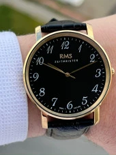 RMS Romanson Zeıtmeıster Deri Kordon Rakamlı Özel Seri 5Atm Suya Dayanıklı Erkek Kol Saati AG1469.04 thumbnail 2