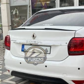 Renault Symbol 2013-2023 Bagaj Üstü Yarasa Spoiler Bagaj Çıtası Piano Black Spoyler thumbnail 6