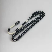 Siyah Havşalı Sıkma Kehribar Tesbih thumbnail 1