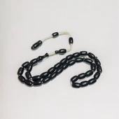 Siyah Havşalı Sıkma Kehribar Tesbih thumbnail 2