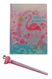 Hatıra Defteri Kilitli Kız Modeli Günlük Defteri Flamingo Hediye Kutulu 80 Yaprak Çizgili 1 Adet - 2