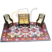 Minyatür Halı Dollhouse Dekorasyonu Mini Taban Halısı - 1