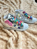 GALA barbie yazılı renkli bağcıklı converse ayk. - 2