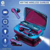 Damix M19 Dokunmatik Ledli TWS Mikrofonlu Bluetooth Kablosuz Kavuçuklu Kulak İçi Telefon Kulaklığı - 5