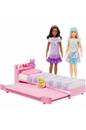 My First Barbie - Ilk Barbie Bebeğim - Barbie'nin Yatağı Oyun Seti HMM64 thumbnail 5