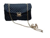 Gold Zincir Detaylı Siyah Askılı Çanta - 1