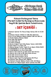 Fishack 40 Parça Profesyonel Tekne Olta Seti - 1.50MT/3+1BB - 3