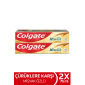Colgate Diş Macunu Misvak Anti Çürük 75 ml 2 Adet - 1
