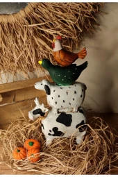 Bremen Mızıkacıları Farm Style, Çiftlik Biblo , Hediyelik , Dekor, - 2