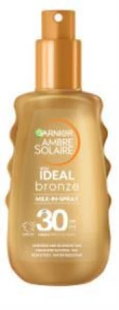 Garnier Ambre Solaire İdeal Bronzluk Güneş Koruyucu Sprey SPF30 150 ml - 1