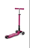 Micro Maxi Deluxe Foldable LED Berry Red Scooter MCR.MMD095 thumbnail 3