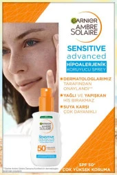 Garnier Sensitve Advanced Spray For Hassas Ciltler SPF50 150 ml - 5
