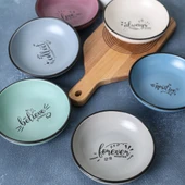 Keramika Keraart Rainbow Motto Halka Sosluk / Çerezlik 13 Cm 6 Adet - 4