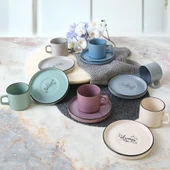Keramika Keraart Rainbow Motto Stackable Çay Takımı 12 Parça 6 Kişilik - 2