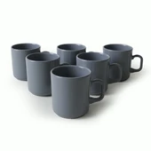Keramika Gri Formart Kupa 8 Cm 6 Adet 620 - 4