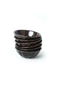 Keramika Luster Kahverengi Sirius Kase 14 Cm 6 Adet Q22 - 7