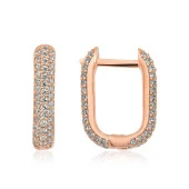 Himarry Gümüş Çift Taraflı Beyaz Taşlı J Bayan Küpe thumbnail 1