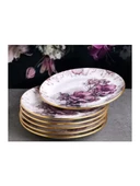 Gönül GNL4365 Purple Seramik Servis Tabağı 6 Lı - 1