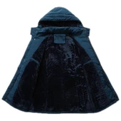 Pasifix Erkek Kışlık Uzun Tarz Pamuklu Kapüşonlu Mont 001 - 3