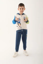Arnetta Disney Erkek Çocuk Vanilya Mickey Mouse Eşofman Takımı 4818 thumbnail 1