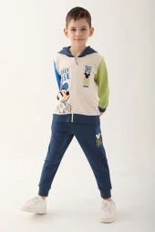 Arnetta Disney Erkek Çocuk Vanilya Mickey Mouse Eşofman Takımı 4818 thumbnail 2