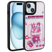 iPhone 14 Kılıf Parlayan Kabartmalı İkonik Figürlü Amas Silikon Kılıf thumbnail 1