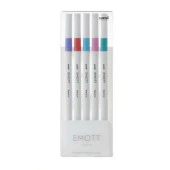 Uni EMOTT 0.4 fine AkrilikUçluKalem 5li Şeker Renk PEM-SY/5C.05 Şeker Renk - 1