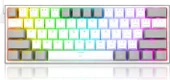 REDRAGON K617-RGB-WG FIZZ RGB RED SWITCH KABLOLU MEKANIK Q KLAVYE BEYAZ-GRI - 1